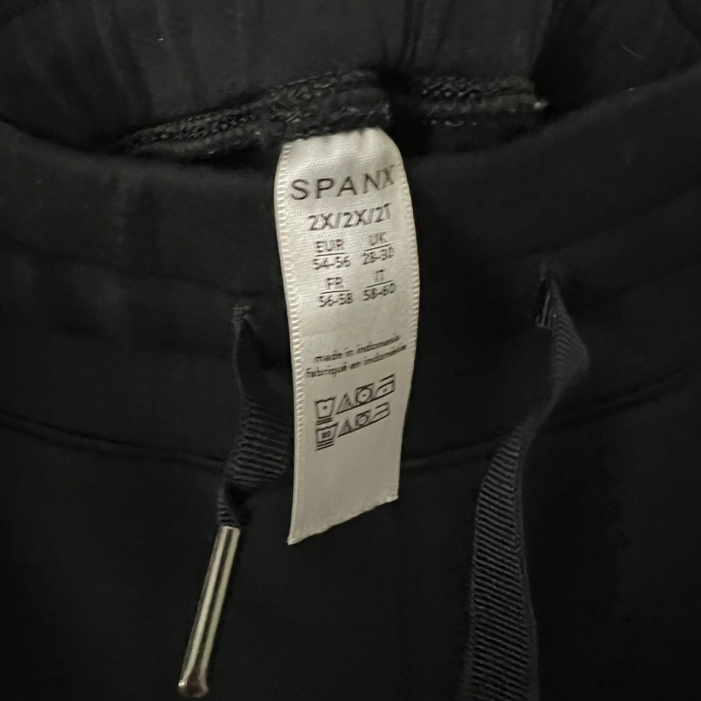 Spanx Air Essentials Black Wide-Leg Drawstring Pants 2X - Picture 4 of 4